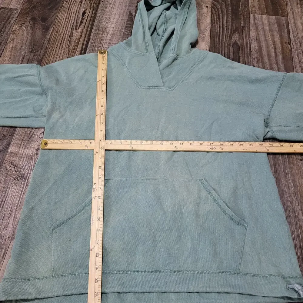 Vintage Russell‎ Athletic Sun Faded Green Hoodie Sweatshirt Large VTG Y2K